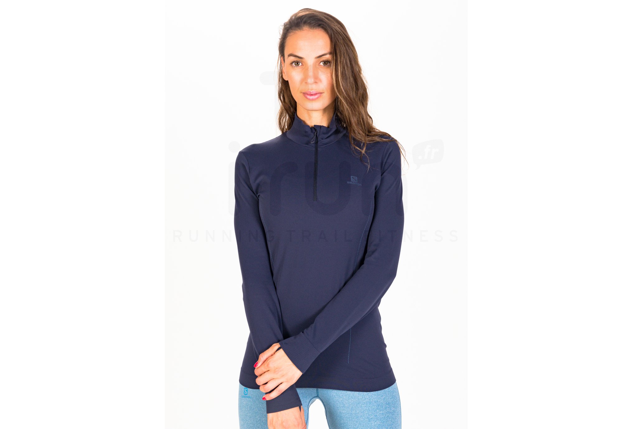 Salomon Comet Seamless 1/2 zip Damen