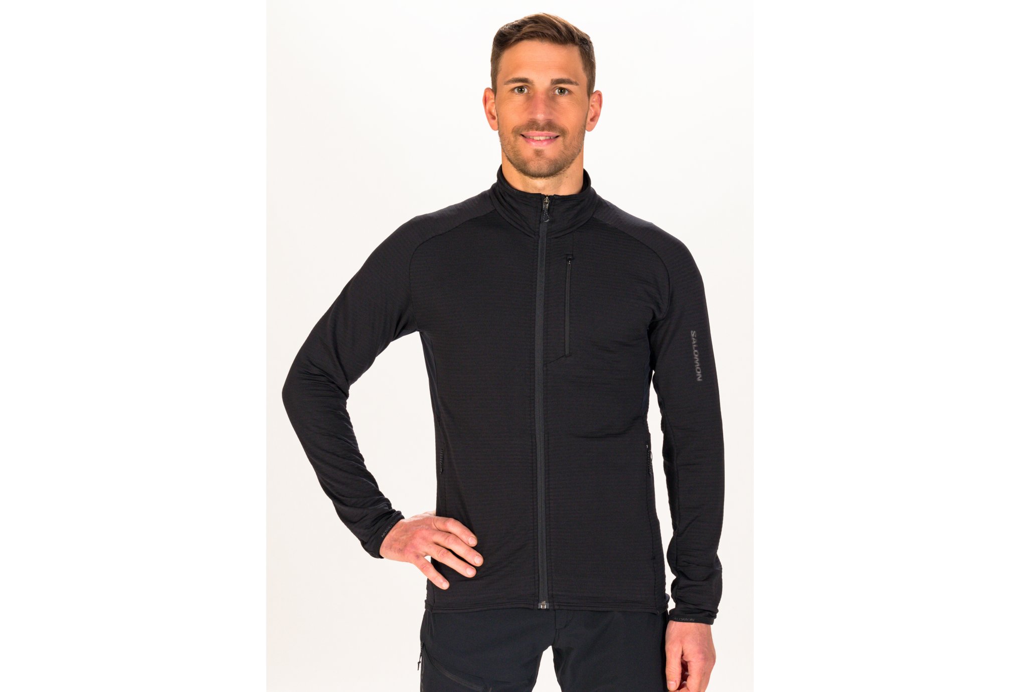 Salomon Essential Lightwarm FZ M vêtement running homme