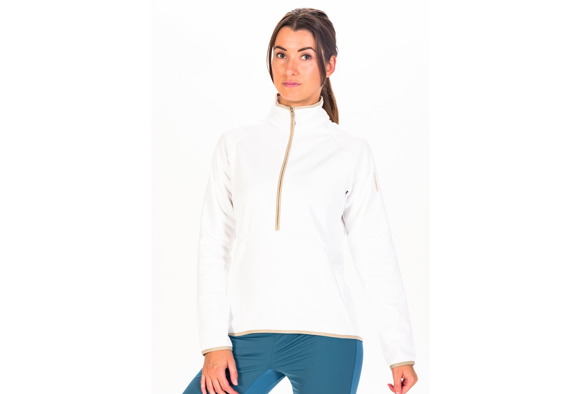Salomon Essential Warm 1/2 Zip W vêtement running femme