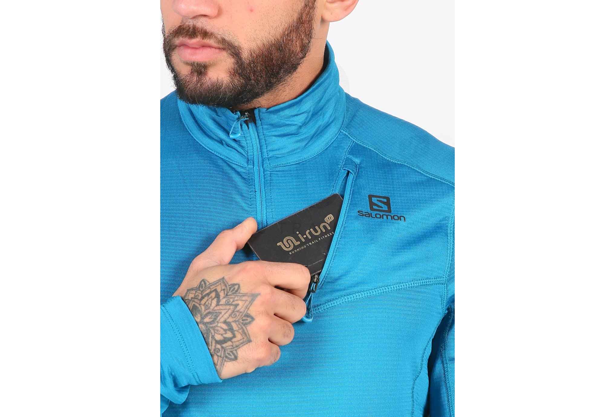 Salomon camiseta manga larga Grid HZ Mid