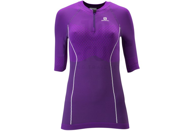 Salomon Tee-shirt 1/2 zip Exo Motion W 