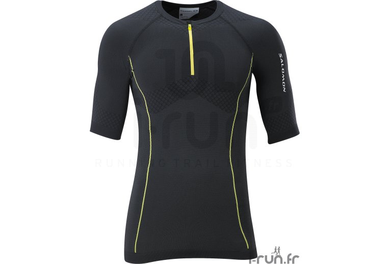 Salomon Tee-shirt Exo Motion manche 3/4 1/2 zip 