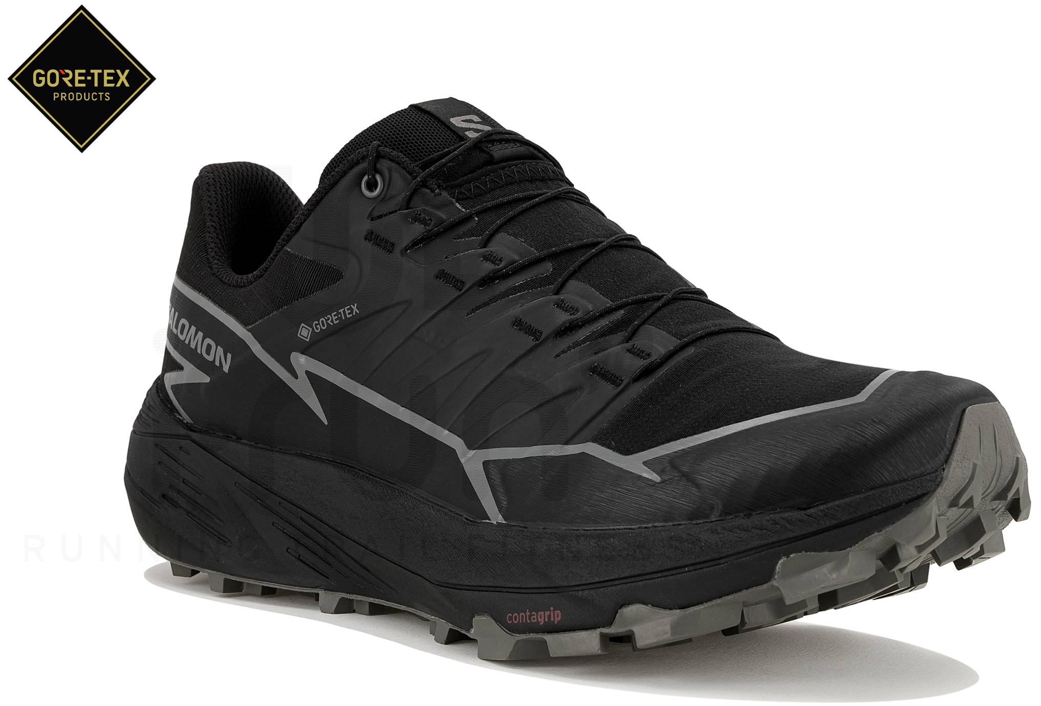 Salomon‎ Thundercross GORE-TEX Waterproof Shoes Mens 8 Black NWT Trail running NEW Salomon Thundercross GTX Mens 8 Black Cherry Trails  main image 4