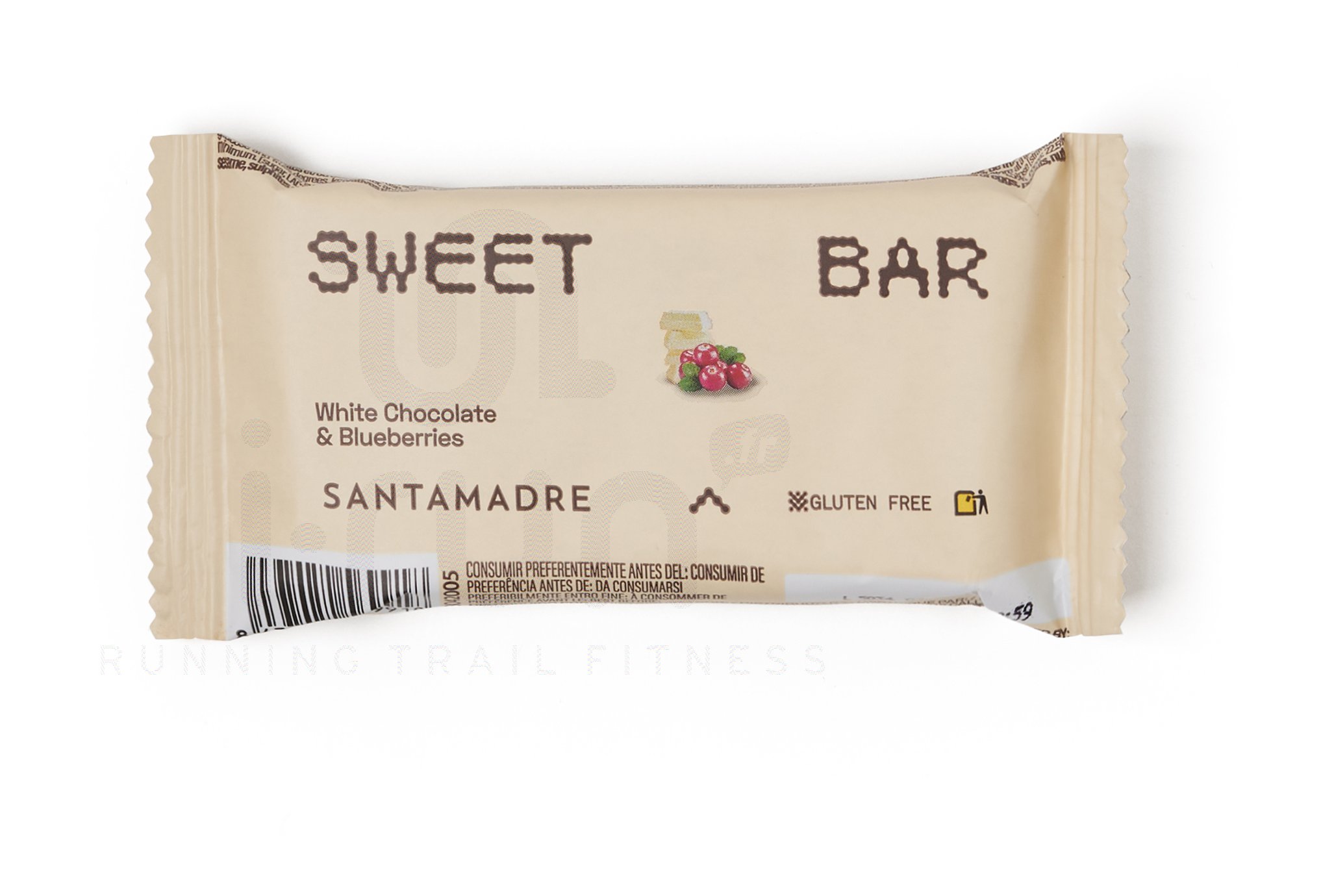 SANTAMADRE Sweet bar energy bar White chocolate and blueberries