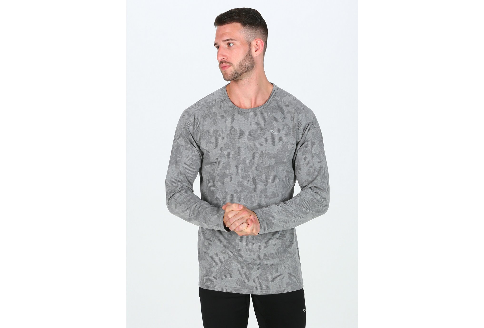 Saucony Camiseta manga larga Negative-Split Jacquard