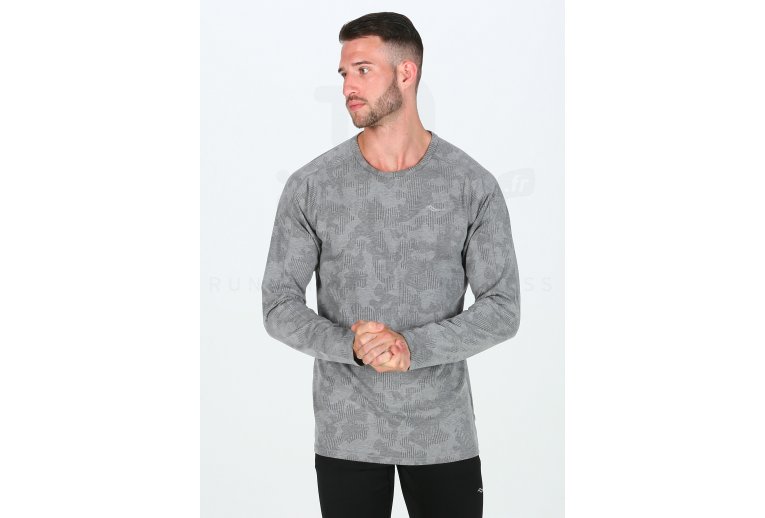 Saucony Camiseta manga larga Negative-Split Jacquard