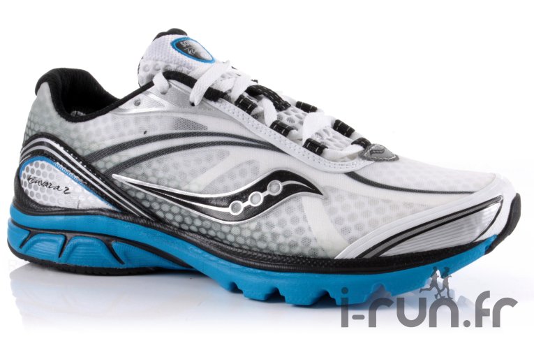 Saucony ProGrid Kinvara 2 Blanche, Noire et Bleue 