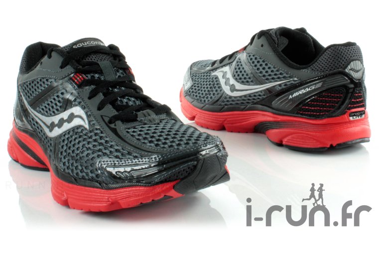 Saucony ProGrid Mirage Homme noir et rouge 