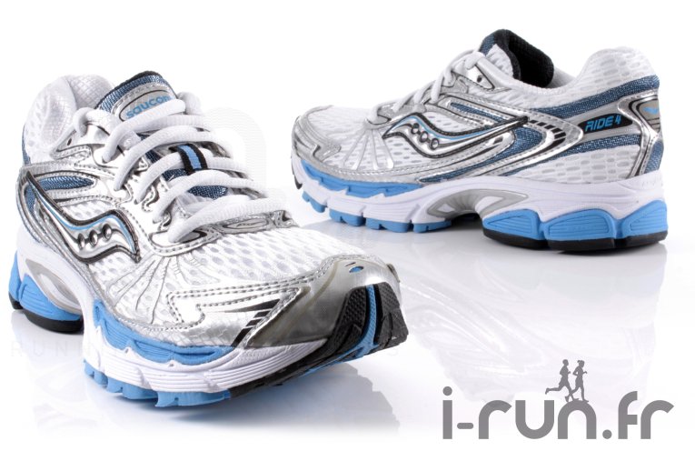 Saucony Progrid Ride 4 Blanche Grise et Bleue 