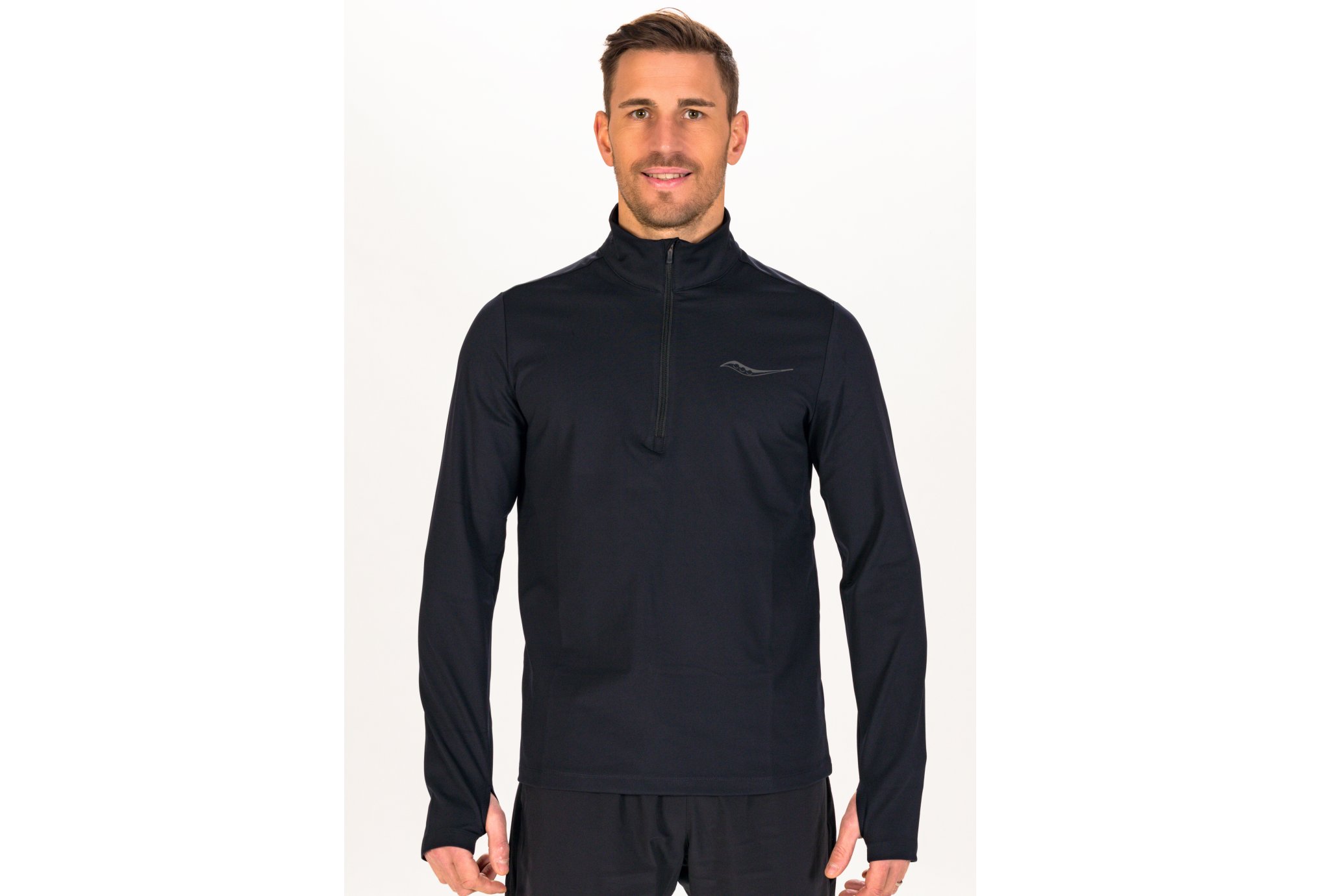 Saucony Solstice 1/4 Zip M vêtement running homme
