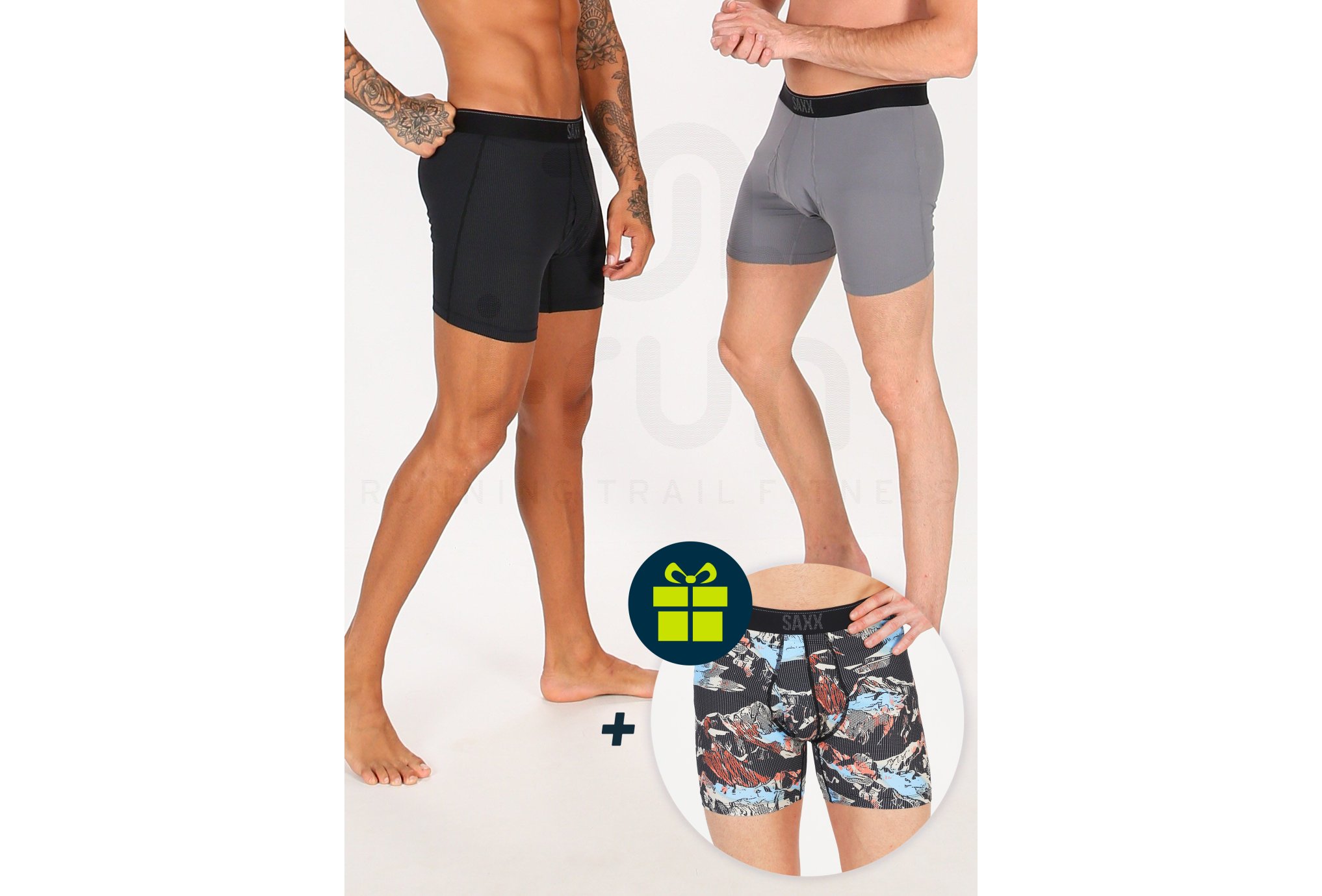 Saxx 2er-Set Boxershorts Quest M + 1 gratis Herren