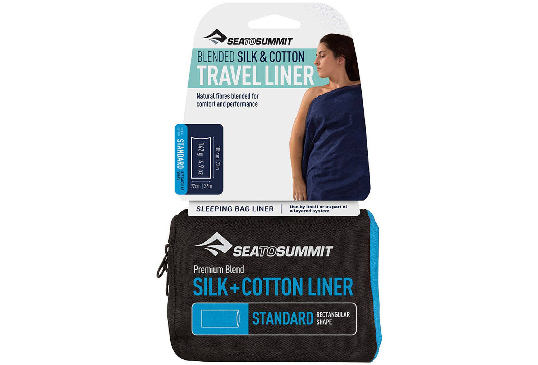 Sea To Summit Schlafsack-Inlett aus Seide und Baumwolle Standard