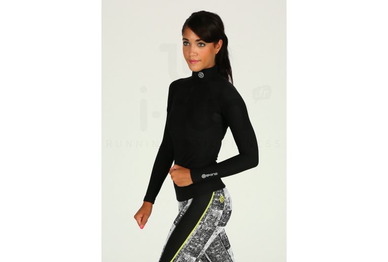 Skins Camiseta A200 Thermal Top LS 1/2 Zip W