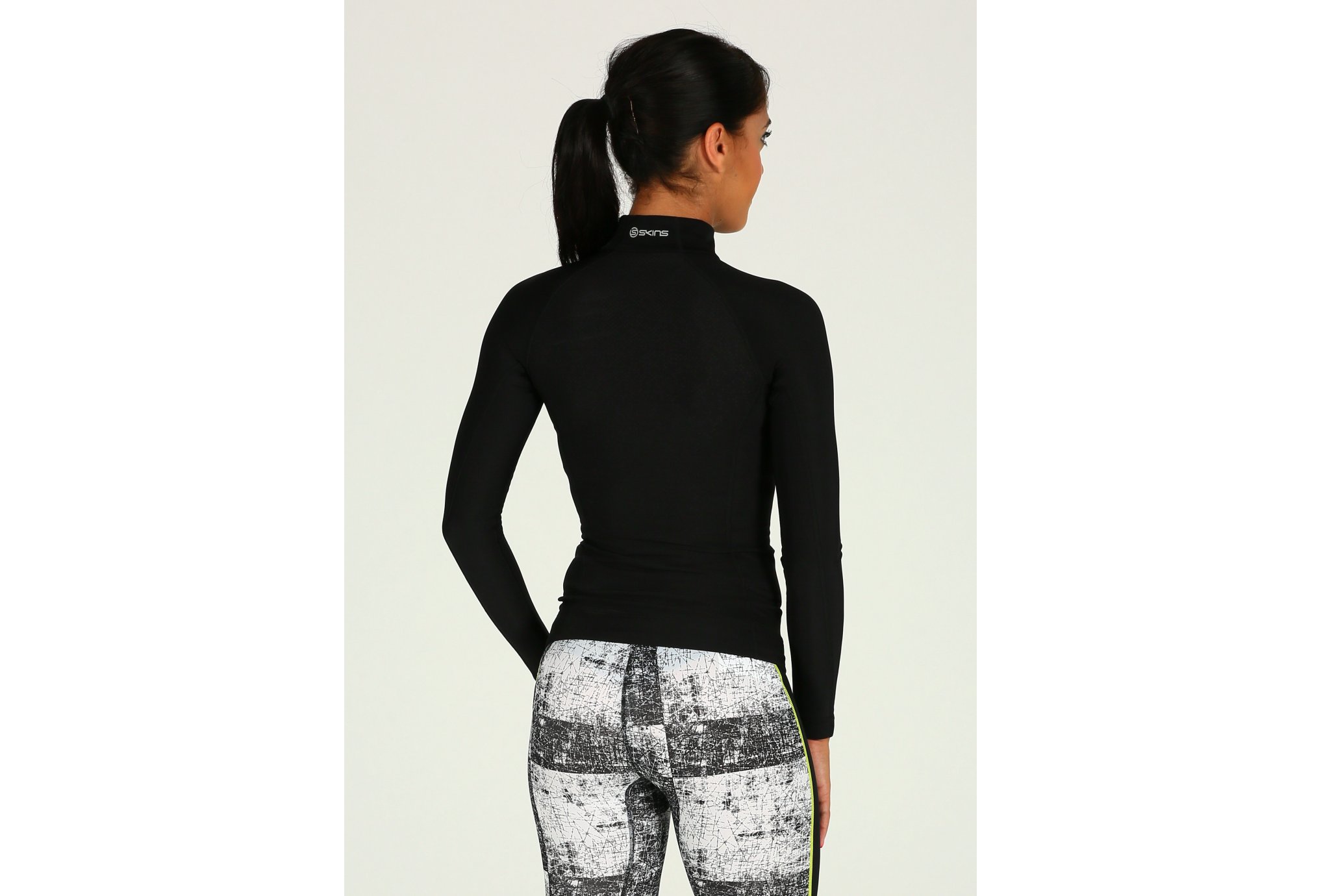 Skins Camiseta A200 Thermal Top LS 1/2 Zip W