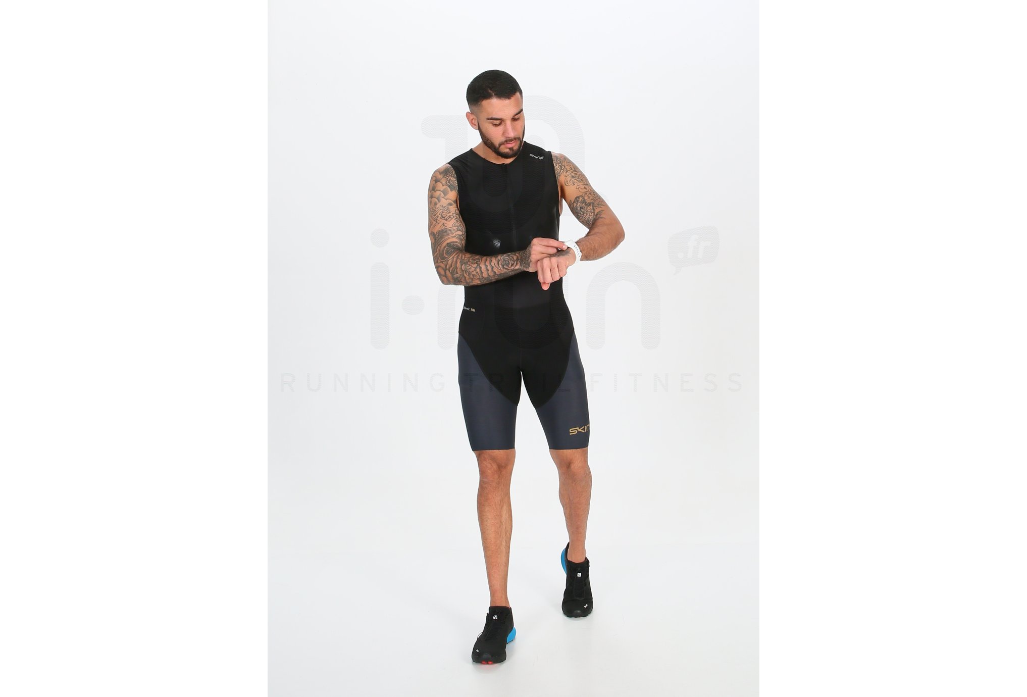 Skins DNAmic Triathlon Skinsuit Front Zip Triathlon Herren