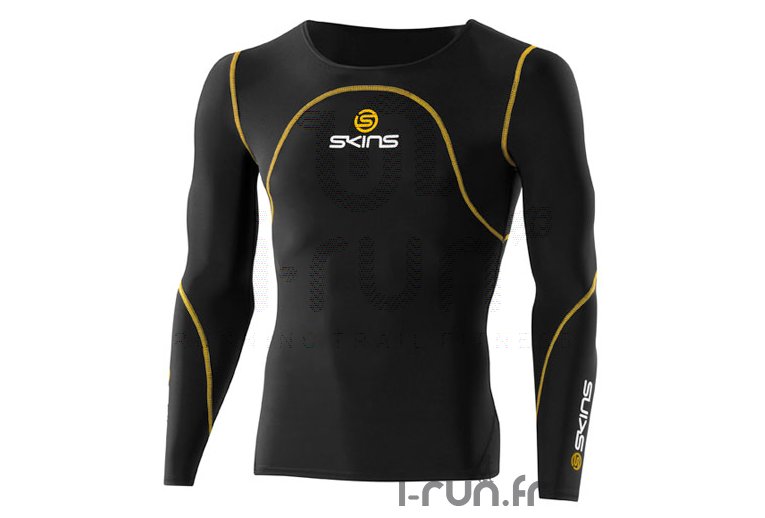 Skins Tee Shirt L/S Crom Sport Mens 