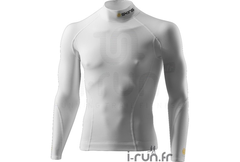Skins TS ML Sport themal mens Blanc 