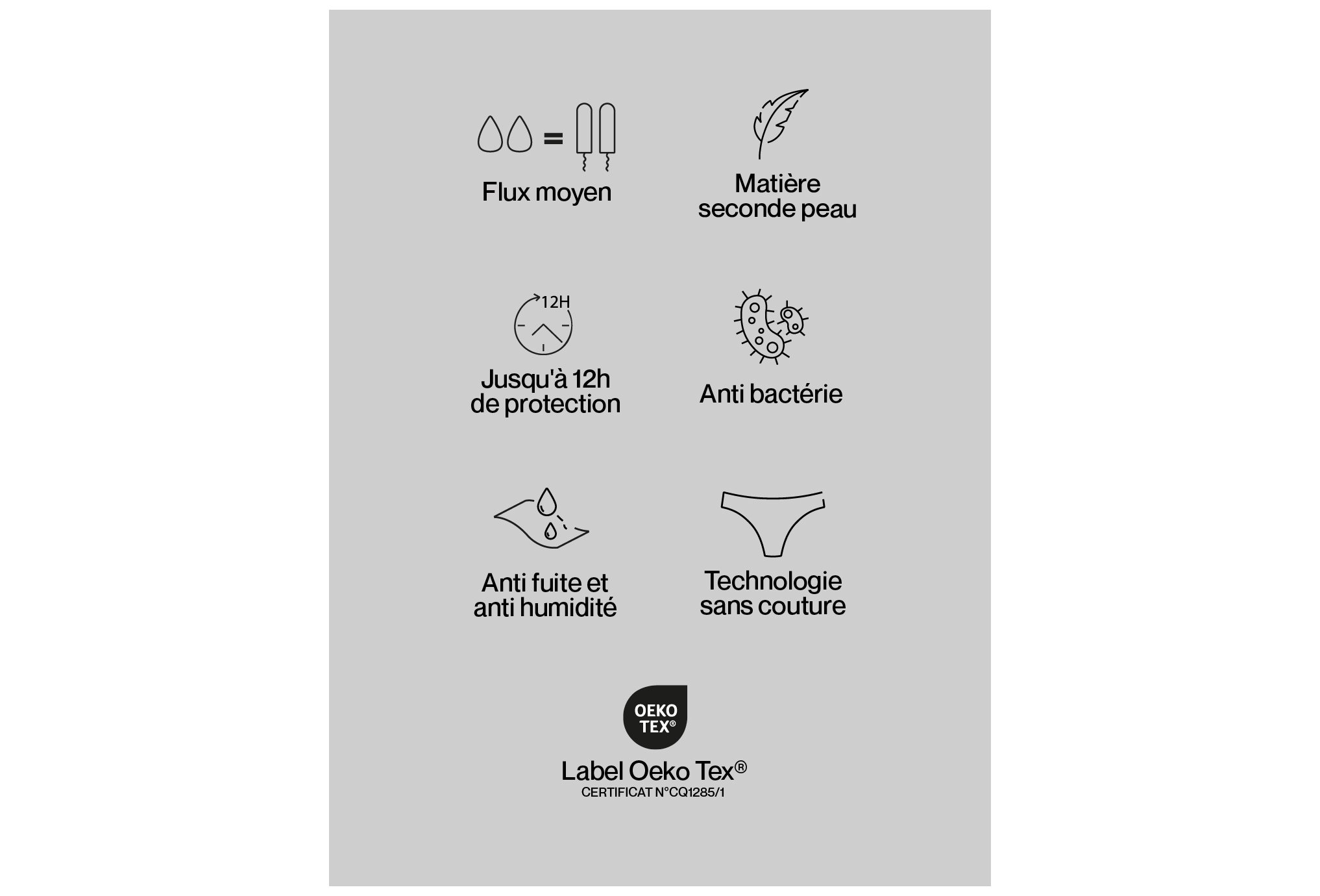 Smoon Mutanda mestruale - Flusso medio