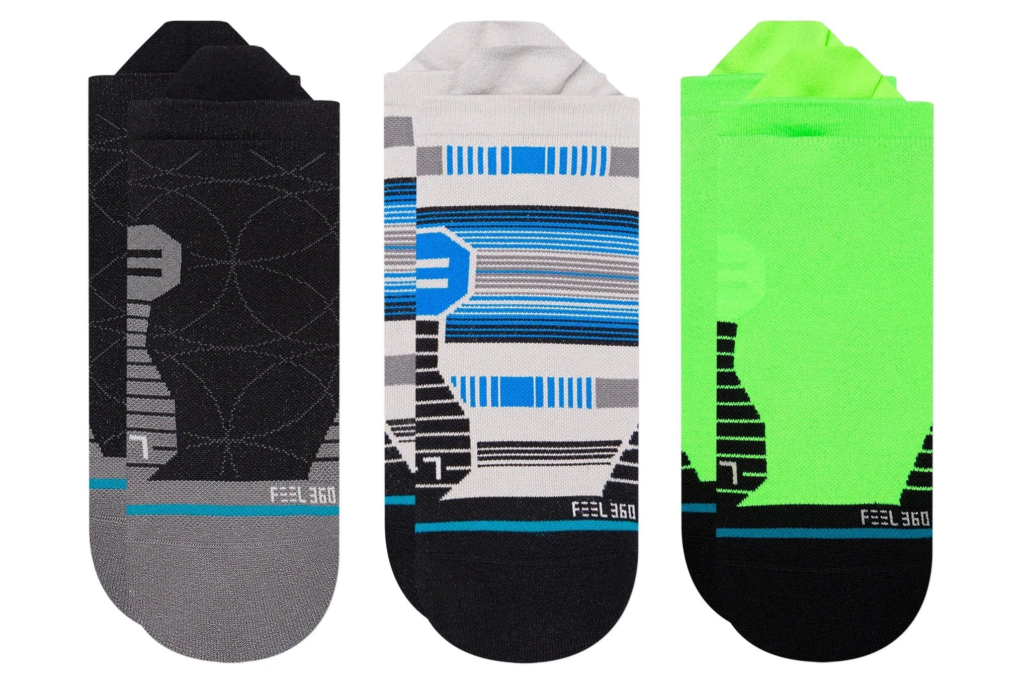 Stance 3 paires Bobbin Tab Chaussettes