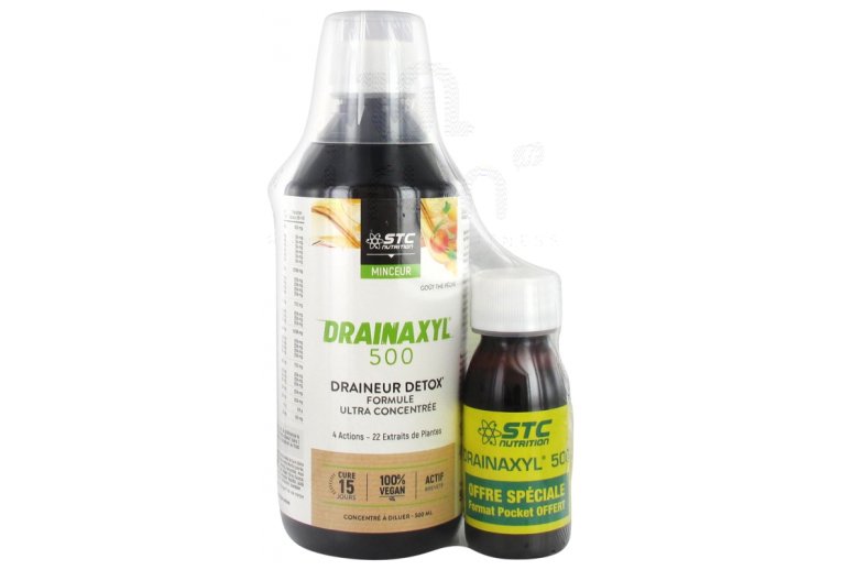 STC Nutrition Drainaxyl 500 Th� p�che + format pocket offert 