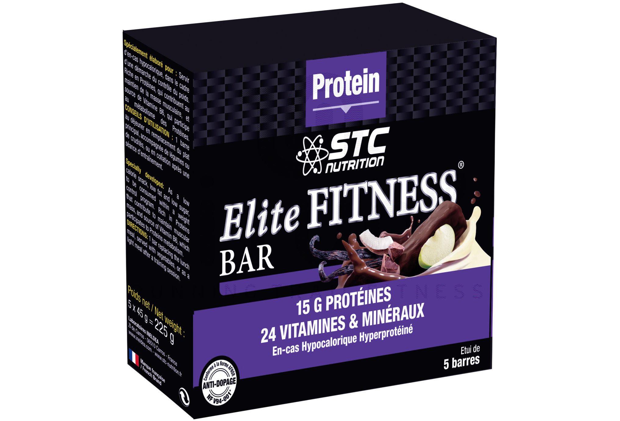 STC Nutrition Estuche de 5 barras energ�ticas Elite Fitness Nuez de coco