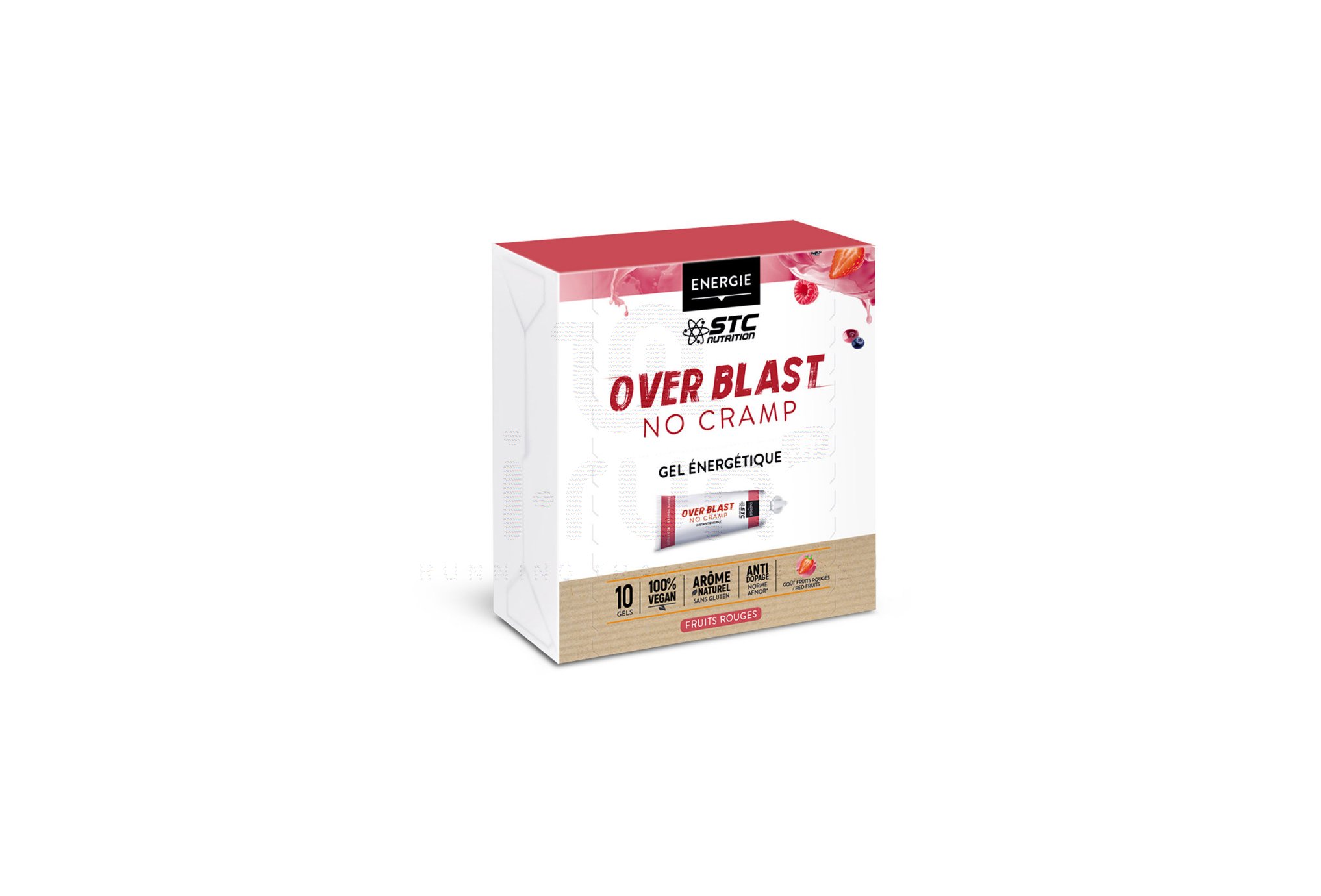 STC Nutrition Etui Gels Over Blast No Cramp - Fruits Rouges
