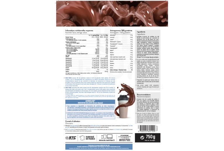 STC Nutrition Iron Force Protein 750 gr - chocolat 