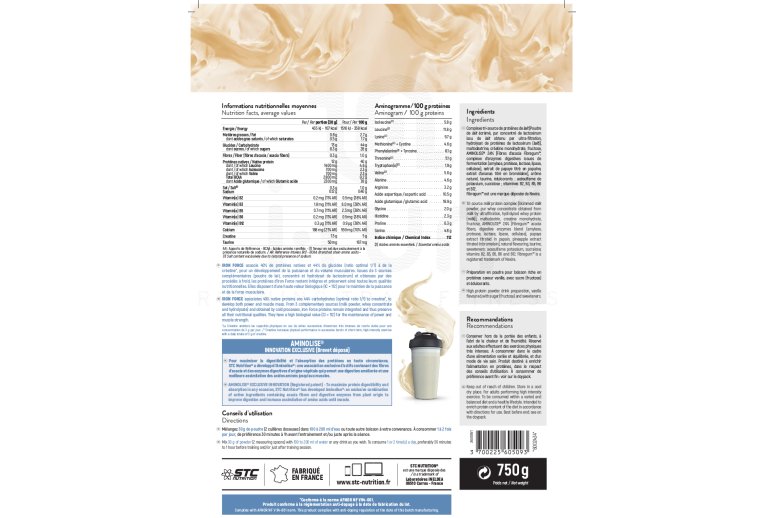STC Nutrition Iron Force Protein 750 gr - vanille 