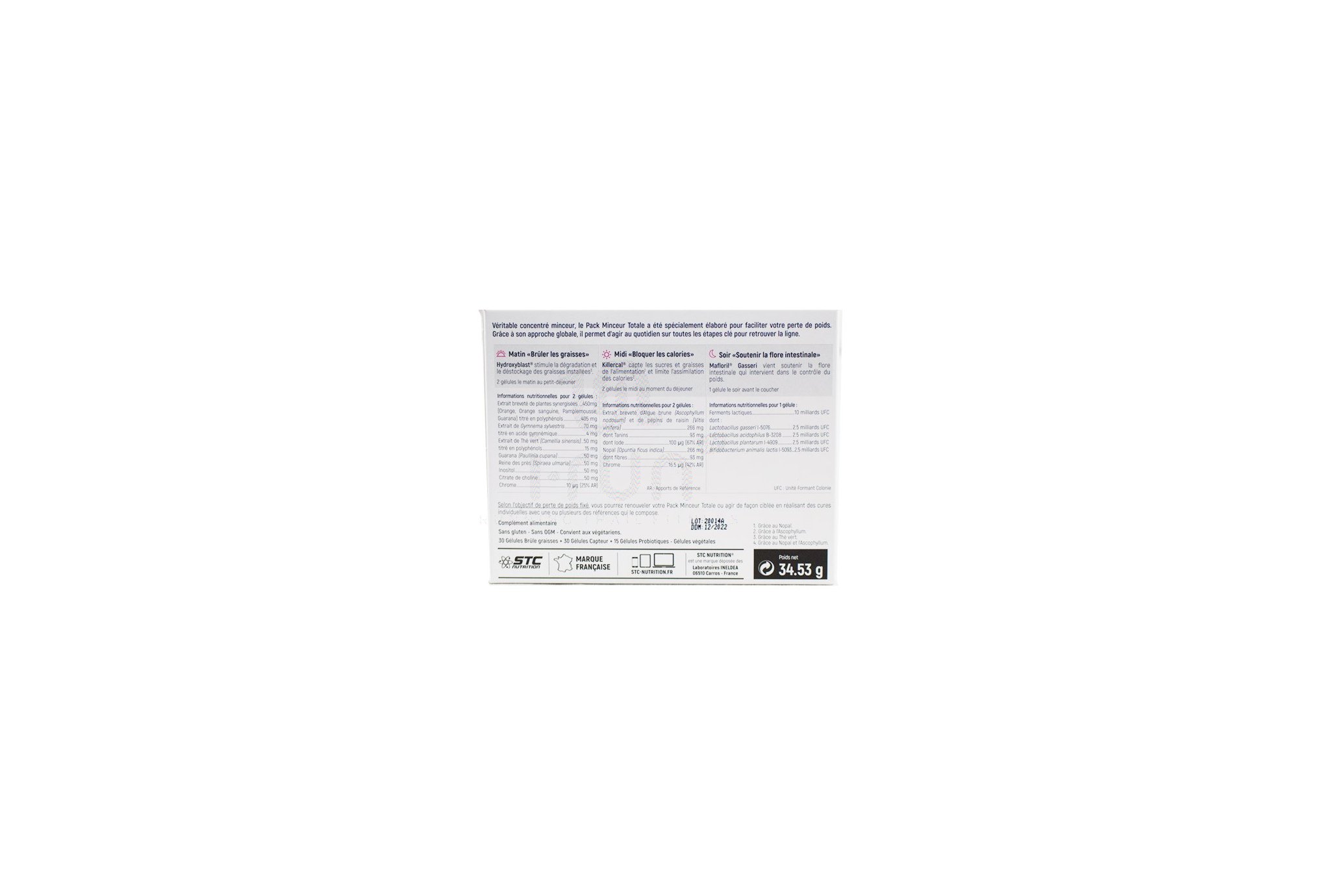 STC Nutrition Pack minceur totale