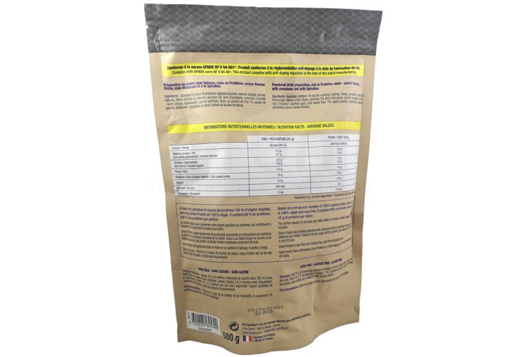 STC Nutrition Smoothie Green Protein 500g - Pomme p�che 