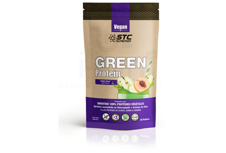 STC Nutrition Smoothie Green Protein 500g - Pomme p�che 