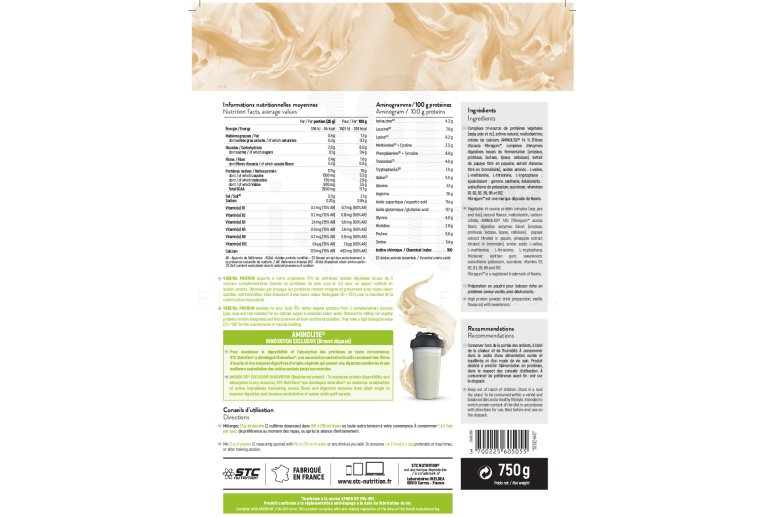 STC Nutrition Vegetal Protein 750 g - Vanille 