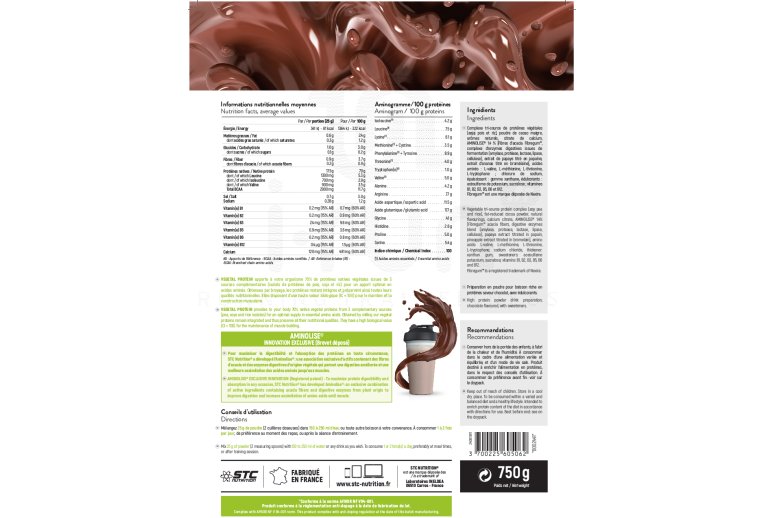 STC Nutrition Vegetal Protein 750g - Chocolat 