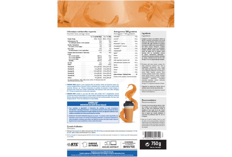 STC Nutrition Whey Pure Premium Protein caramel beurre sal� 750 g