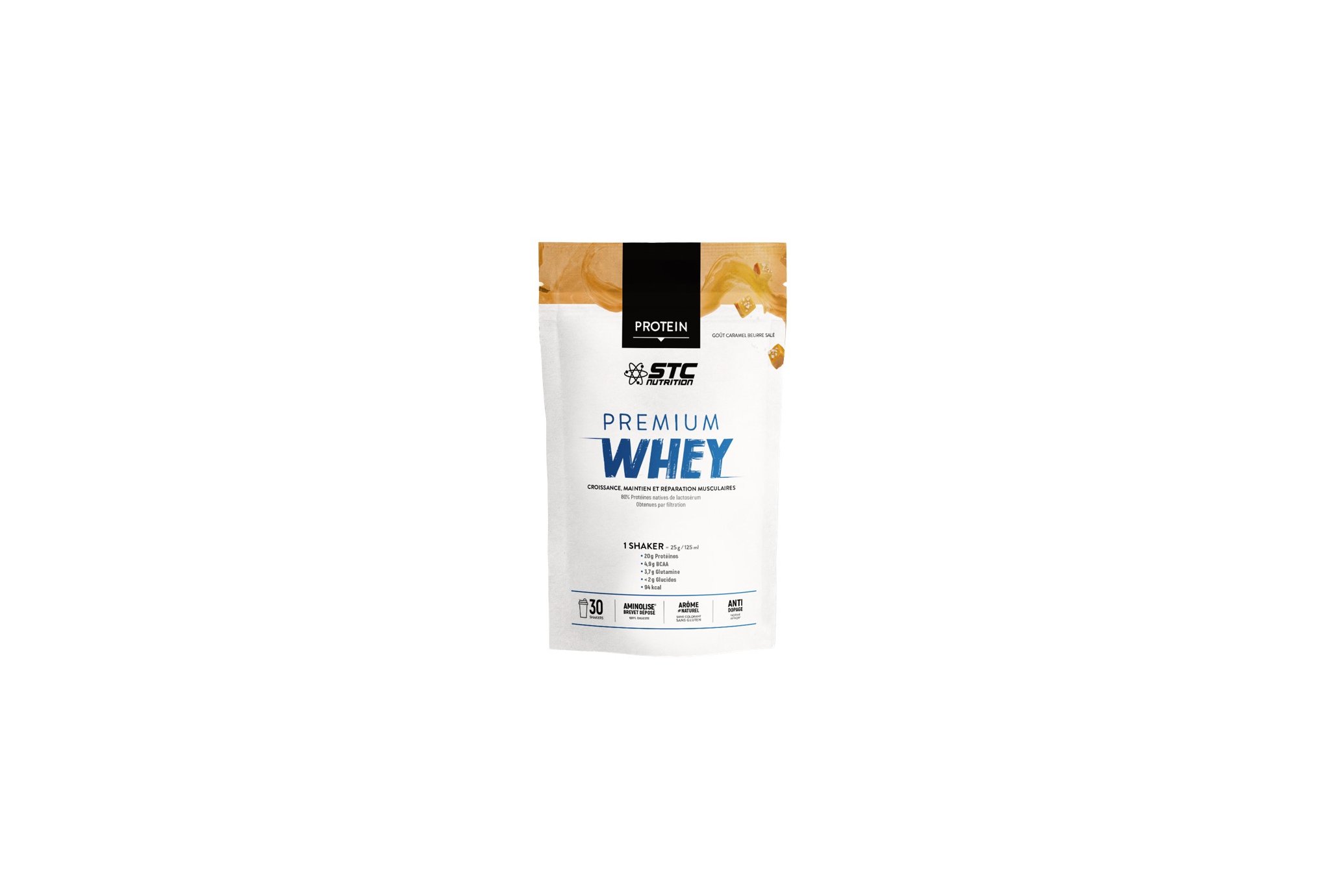 STC Nutrition Whey Pure Premium Protein caramel beurre sal� 750 g