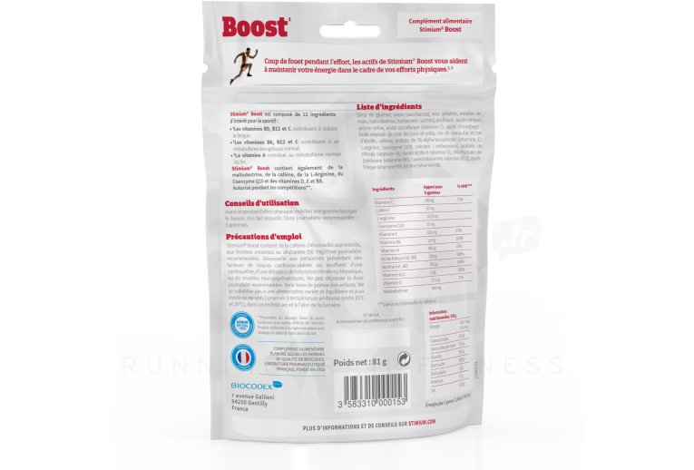 Stimium Gommes Boost - Cerise 