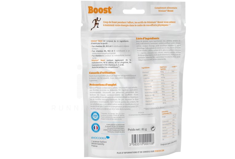 Stimium Gommes Boost - Orange 