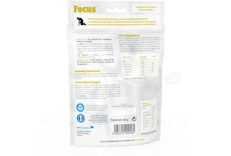 Stimium Gommes Focus - Citron 