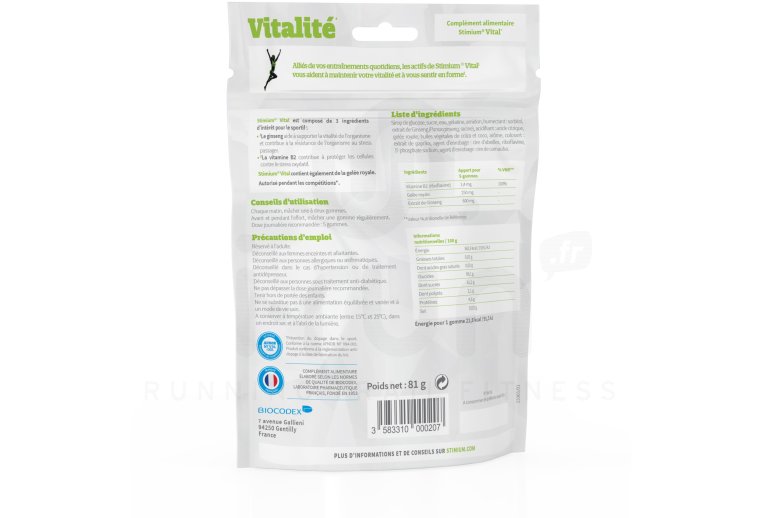 Stimium Gommes Vital - Miel 