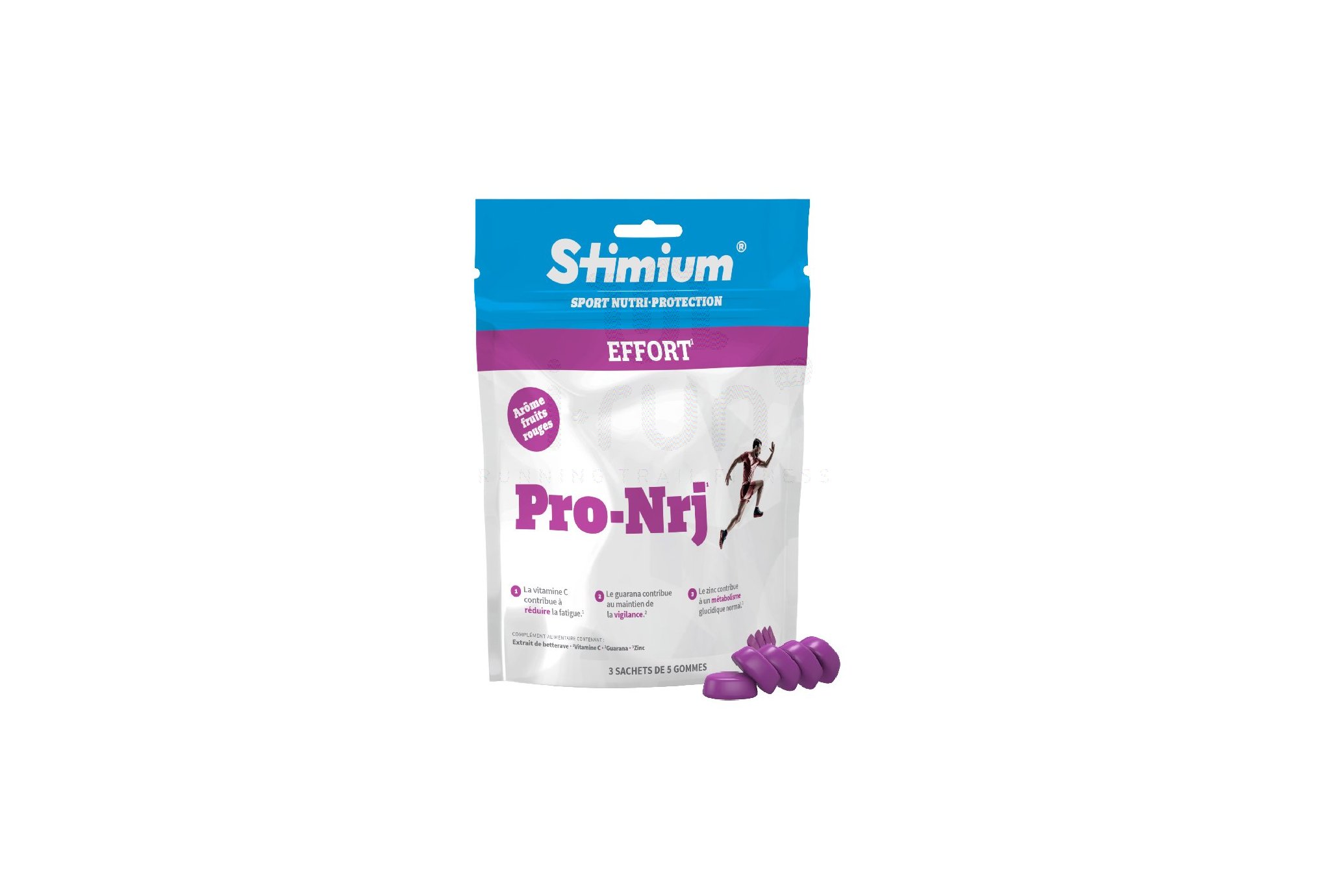 Stimium Pack 3 sachets Gommes Stimium Pro-Nrj - Fruits rouges