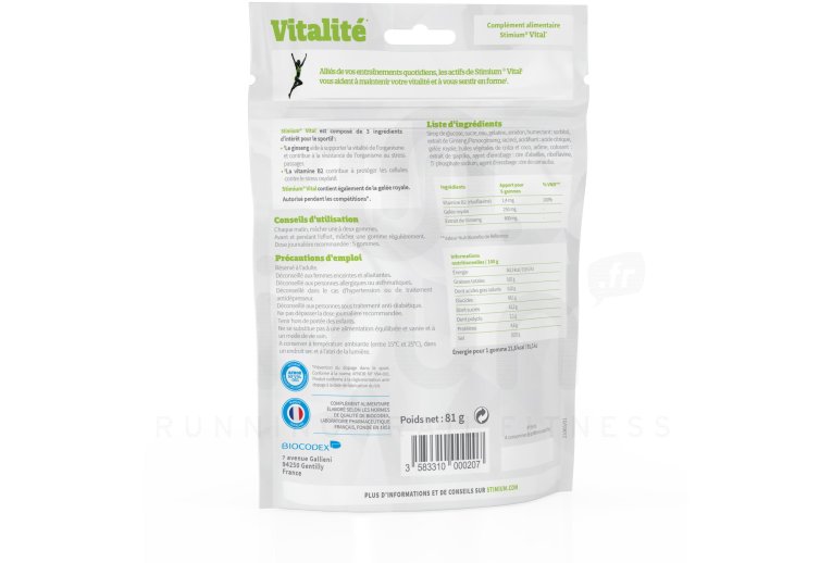 Stimium Pack D�fenses Immunitaires + Gommes Vital - Miel offert 