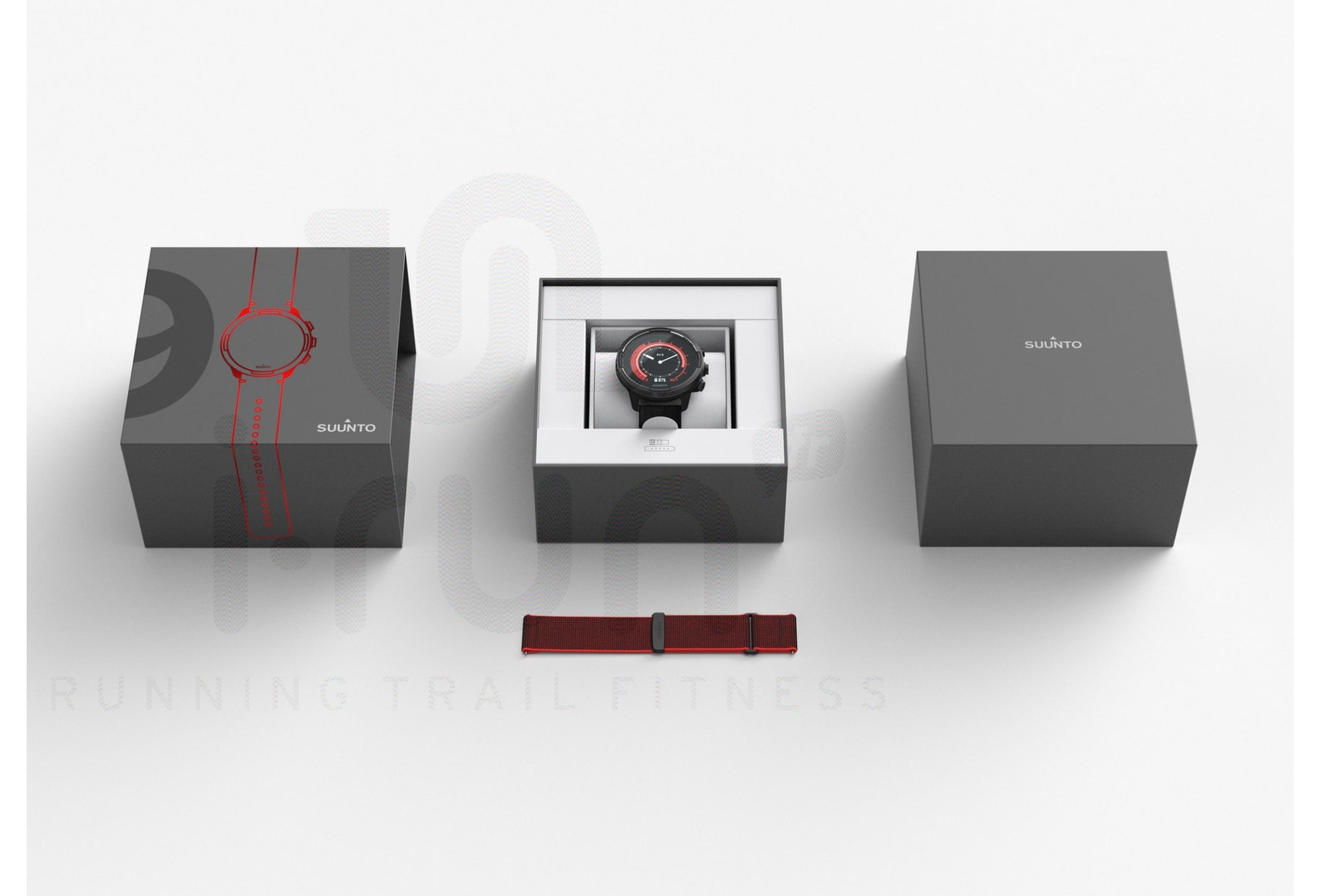 Suunto Pack de 9 Baro Red Special Edition + correa de cuero