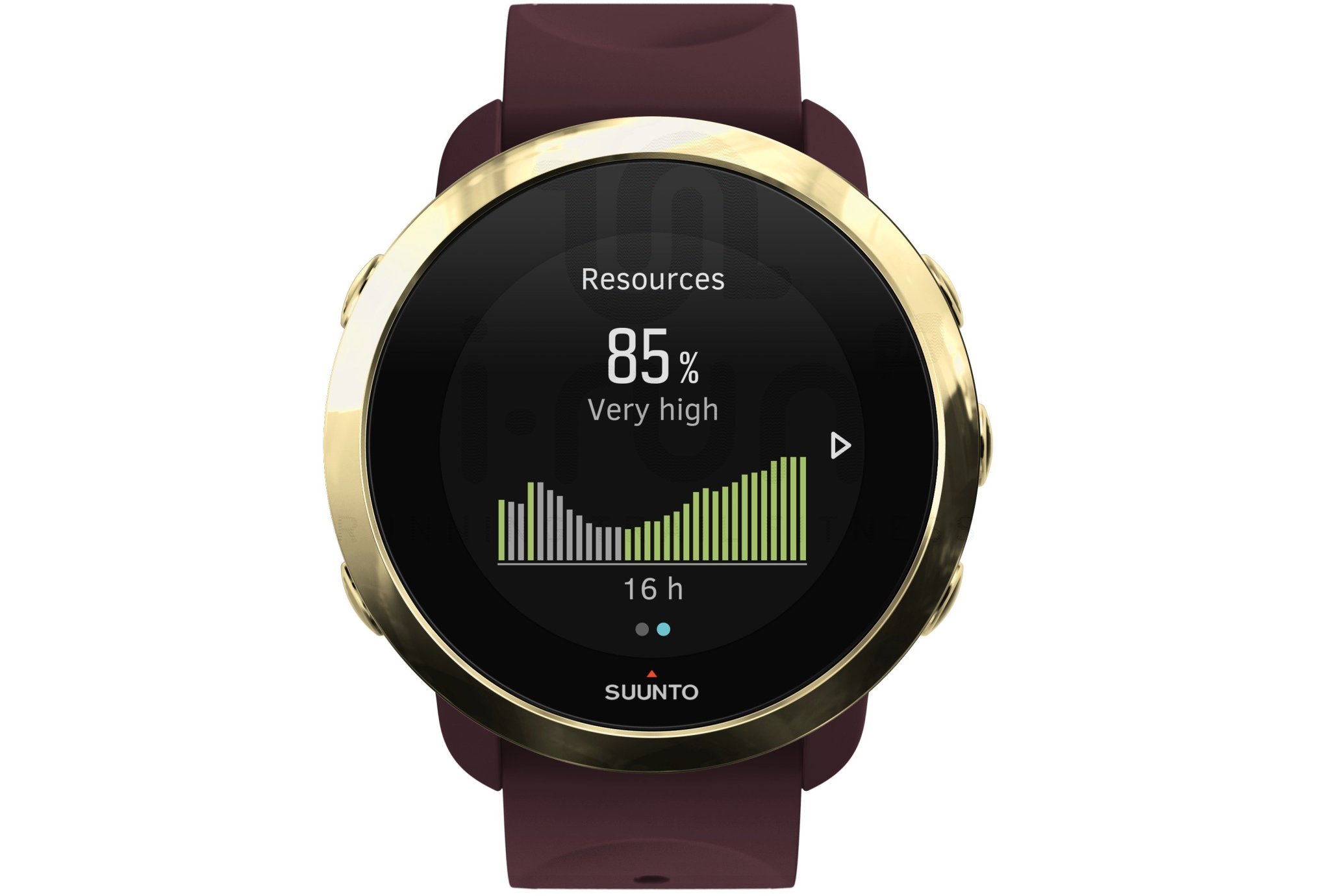 Suunto Pack 3 Fitness Burgundy + bracelet Burgundy Gold offert 
