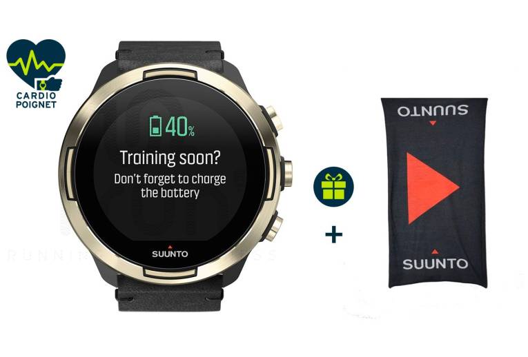 Suunto Pack 9 Baro Gold Cuir Special Edition + Buff offert 