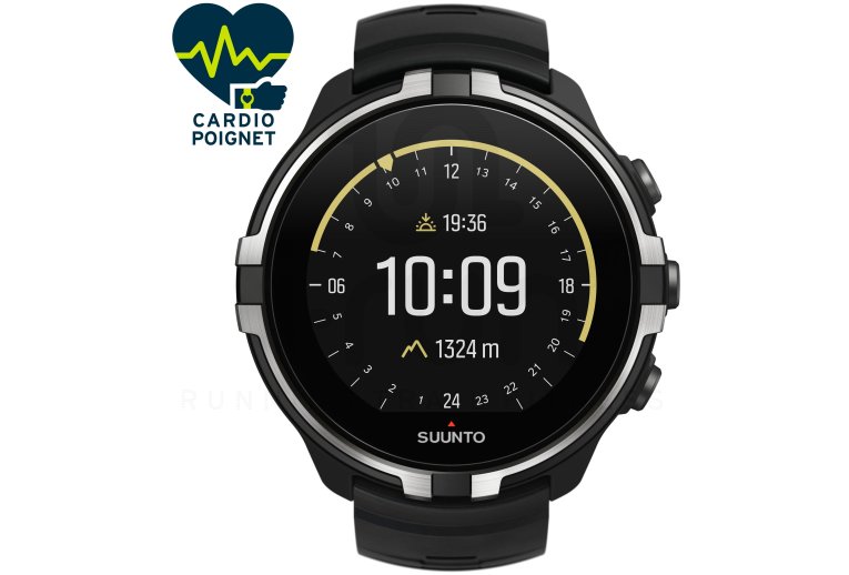 Suunto Pack Spartan Sport Wrist HR Baro Stealth + Bracelet Urban 2 Cuir Offert 