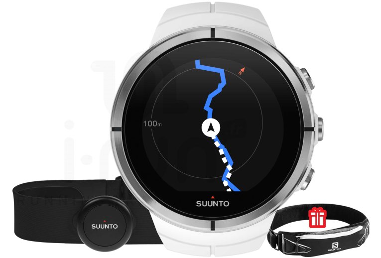 Suunto Pack Spartan Ultra White HR + Ceinture Salomon 
