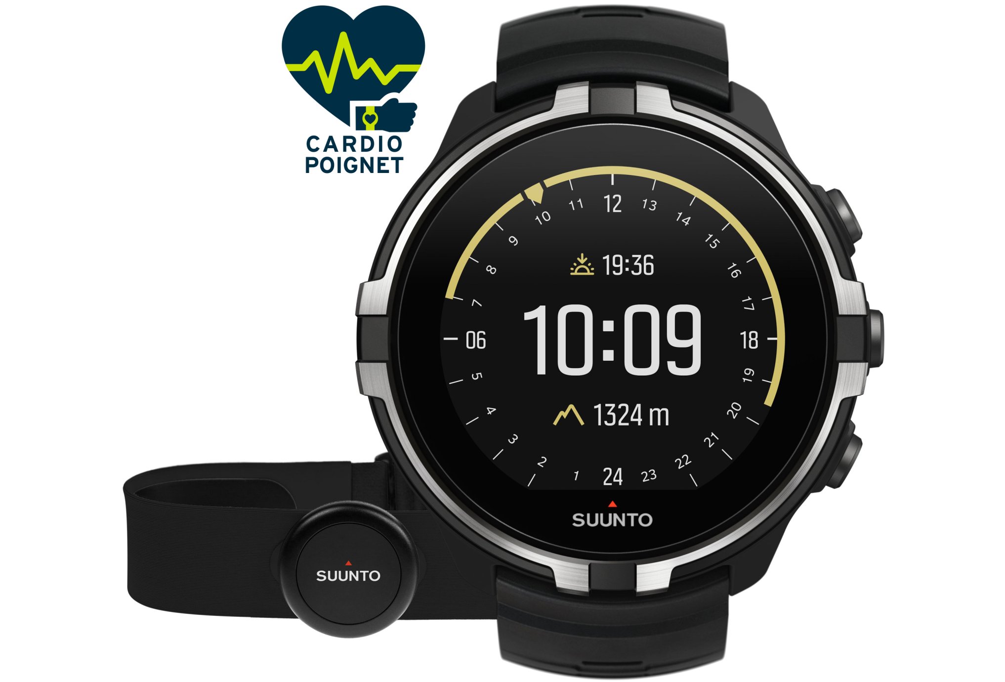 Suunto Spartan Sport Wrist HR Baro Stealth + ceinture