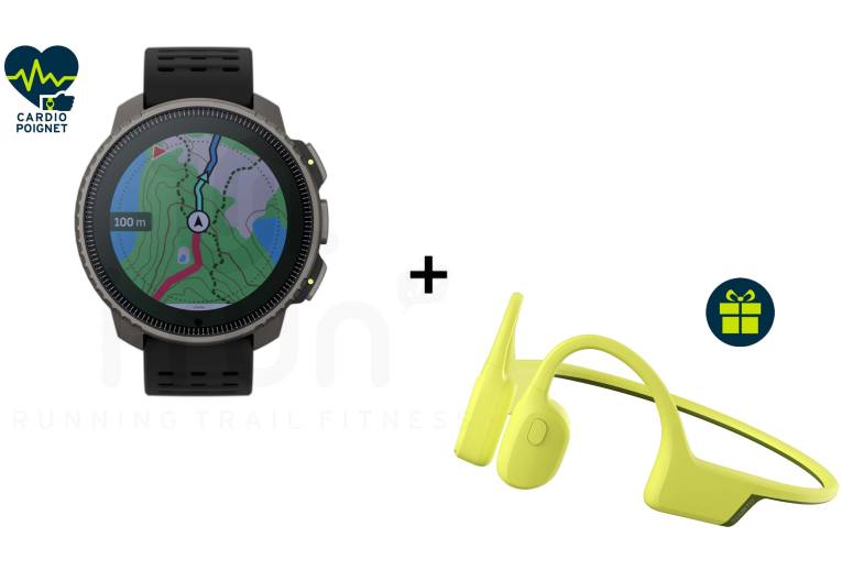 Suunto Vertical Titanium Solar Black et un casque Sonic offert 
