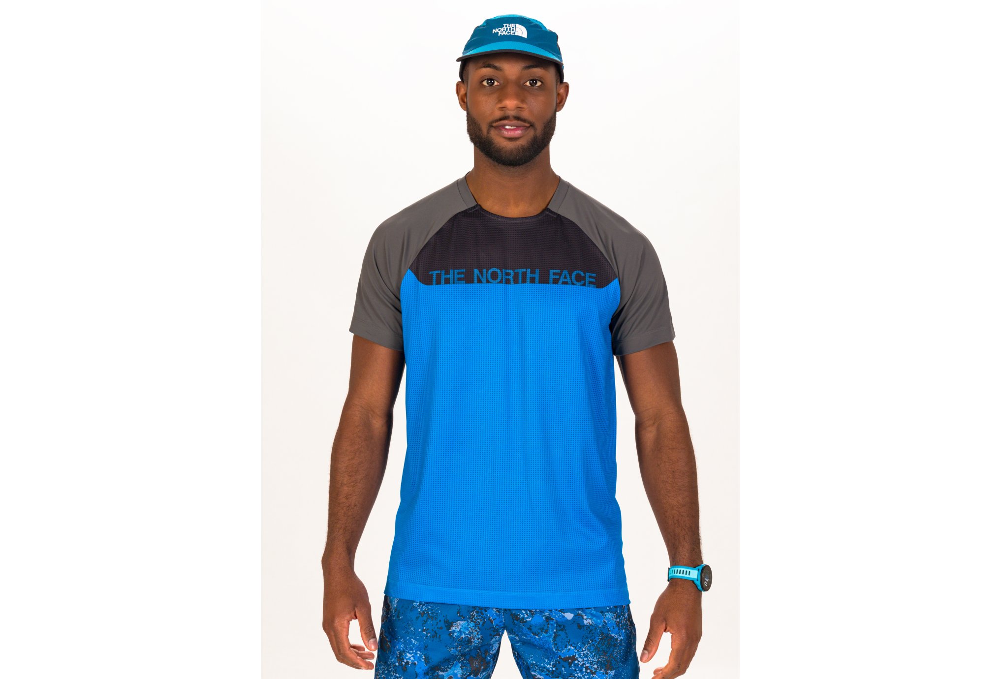 T-Shirt The North Face Trailjammer pour Homme - Bleu - taille L