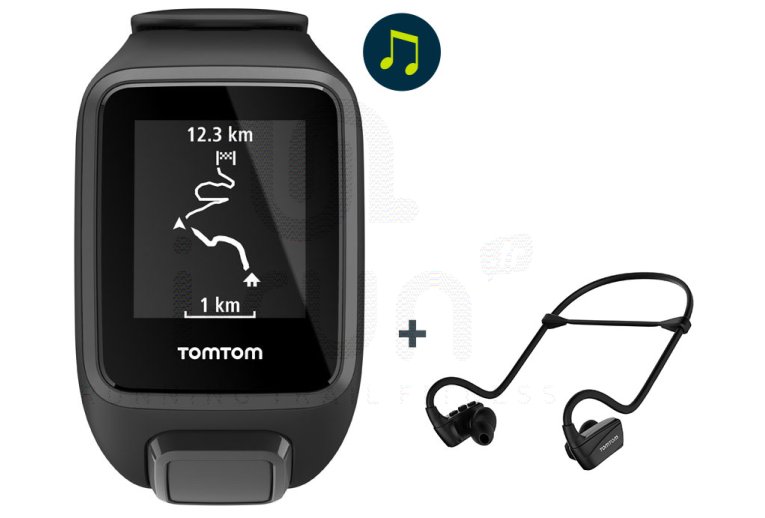 Tomtom Spark 3 Music + Casque Bluetooth - Large 